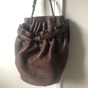 Alexander Wang Diego Bucket Bag in Raisin matte BK